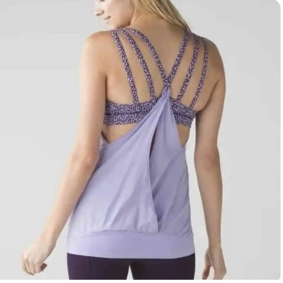 LULULEMON Nouveau No Limits Purple
Workout/Gym Tank Top w/Built in bra size 4 - Picture 2 of 8